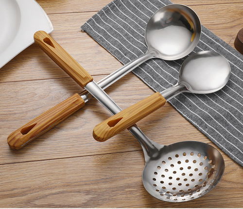 不锈钢厨具加厚锅铲煎铲汤勺漏勺粥饭勺套装家用厨房用品炒菜铲子